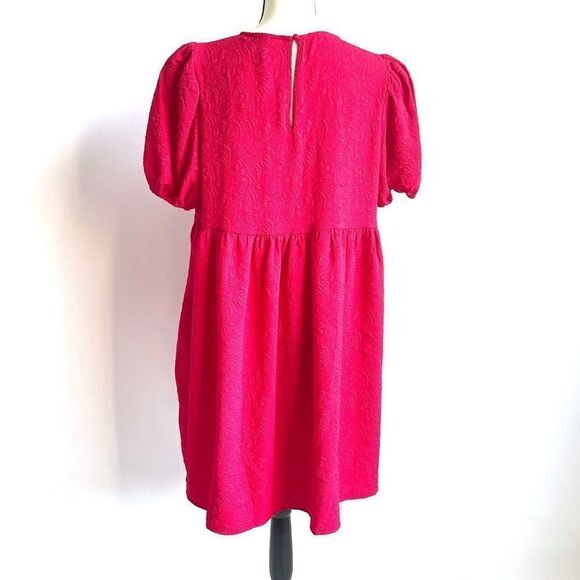 Who What Wear Mini Puff Sleeve Babydoll Dress - Picture 4 of 8